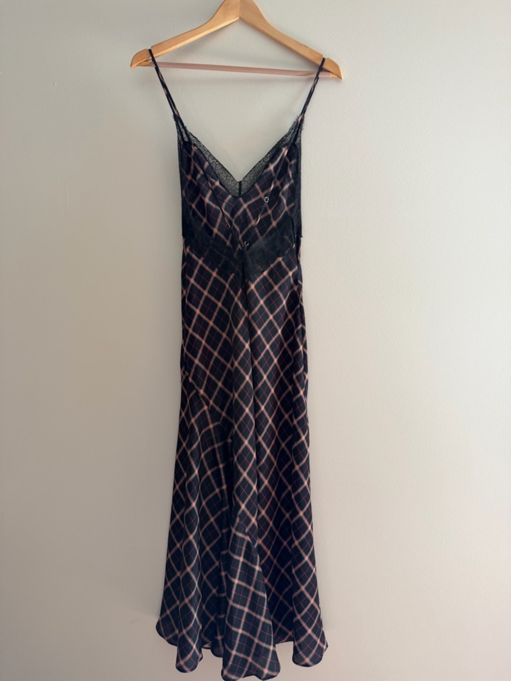 Victoria's Secret plaid slip/dress feminine adjustable straps size large - Picture 7 of 9